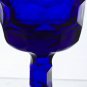Viking Glass blue wine honeycomb pair