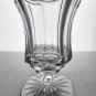 Cut glass flower vase flared pedestal