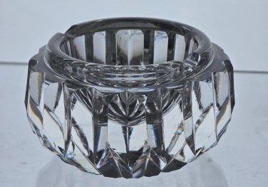 Signed Waterford crystal ashtray miter