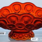 LE Smith glass Red moon and stars banana Bowl