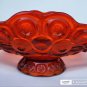 LE Smith glass Red moon and stars banana Bowl