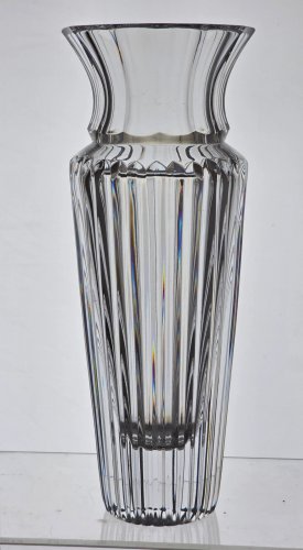 Cut glass heavy quality vase