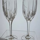 Mikasa Uptown glass goblet stemware pair
