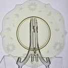 4 Lancaster Glass Co. Yellow Jubilee luncheon plates