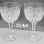 Cut glass Sherry wellington signed WEBB England Pair