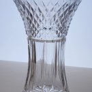 Hand cut glass vase