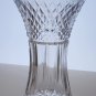 Hand cut glass vase