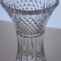 Hand cut glass vase