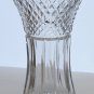 Hand cut glass vase