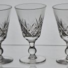 3 Signed Hand Cut Glass port Glengarry Cambridge Stuart
