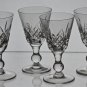 4 Signed Hand Cut Glass Liquor Glengarry Cambridge Stuart