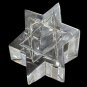 Hand crafted art glass star paperweight Signed