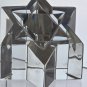 Hand crafted art glass star paperweight Signed