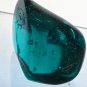 Hand crafted art glass paperweight from L.E. Smith Etched fish Glows