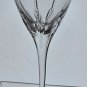 Lenox Cut glass Firelight gold rim Crystal wine Made in USA mouth blown 2 pieces