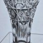 Hand cut glass small vase