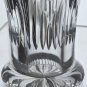 Hand cut glass small vase