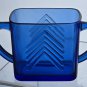 Cobalt blue Hazel Atlas Glass sugar and creamer Ritz