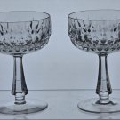 Gorham Crystal Chantilly dessert champagne glasses pair