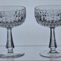 Gorham Crystal Chantilly dessert champagne glasses pair
