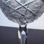 American Brilliant Period Cut Glass compote, Antique c1925