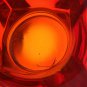 LE Smith glass Red free-form square bowl