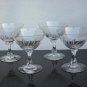 4 Signed Fostoria dess glass Wheat pattern Hand cut Crystal
