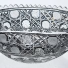 ABP cut glass oval bowl ABP cut glass oval bowl
