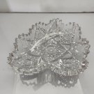 ABP cut glass odd shape dish