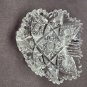 ABP cut glass odd shape dish