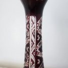 Ruby cut to clear vase Ruby cut to clear vase