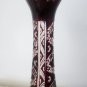 Ruby cut to clear vase