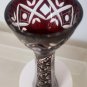 Ruby cut to clear vase