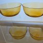 Bryce amber finger bowls glass 4 piece