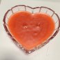 glass heart shape dish crystal
