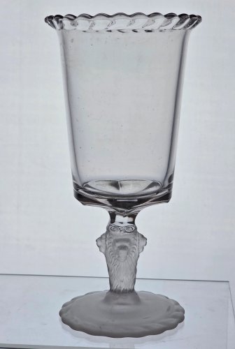 Glass upright Spooner / celery EPGA lion Head jug01