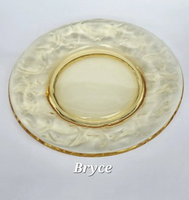 8 piece Bryce El Rancho amber glass plates