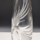 Cut Glass bud vase Lenox USA crystal Signed