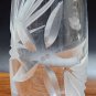 Cut Glass bud vase Lenox USA crystal Signed