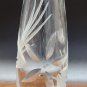 Cut Glass bud vase Lenox USA crystal Signed