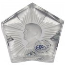 JIMMY Carter paperweight, Star shaped 24% lead crystal limited edition