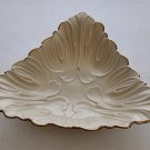 lenox triangle dish Made in usa Gold mark