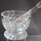 Cut glass Pedestal and Mortar signed Cavan crystal Ireland