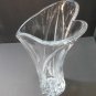 Pressed glass vase heart shape crystal 24% Wedding