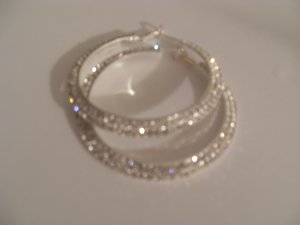 S. Crystal hoops