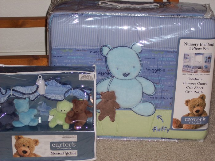 Carter's All About Bear Crib Bedding & Mobile