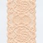 Vintage Floral Flat Lingerie Stretch Elastic Lace Ribbon Trim 1 YARD Light Nude Beige 1 7/8" Wide