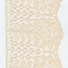 Vintage Floral Flat Lace Lingerie Ribbon Trim 1 YARD Beige 3.5" Wide