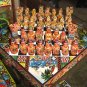 Handpainted chess, spanish against Incas,Game