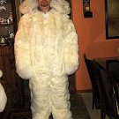 Hooded douple fur Overall,Alpaca pelt, outerwear